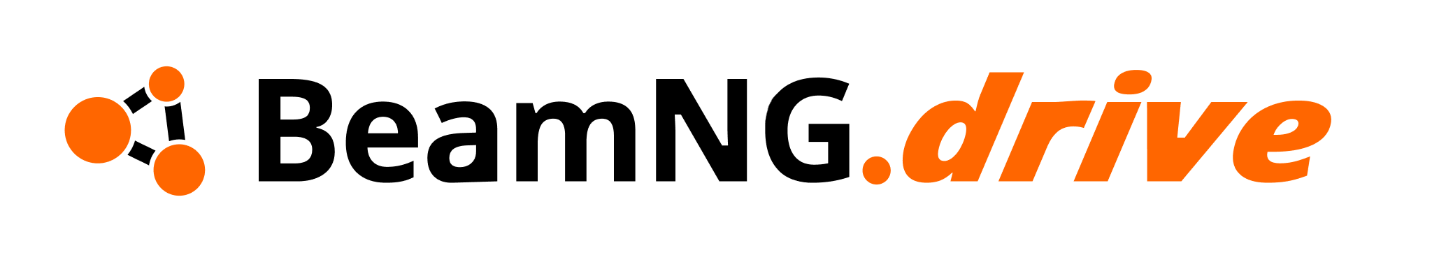 BeamNG.drive logo in black and orange.