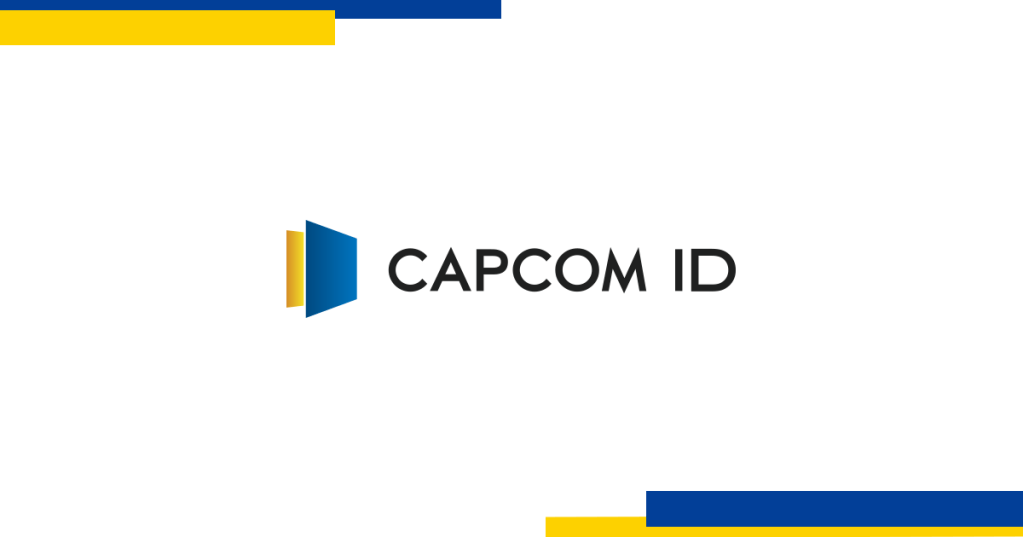 Official CAPCOM ID logo on a white background with blue and yellow accents
