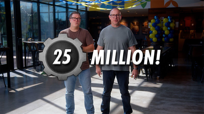 Two Bethesda presenters celebrate Fallout 76 reaching 25 million players.